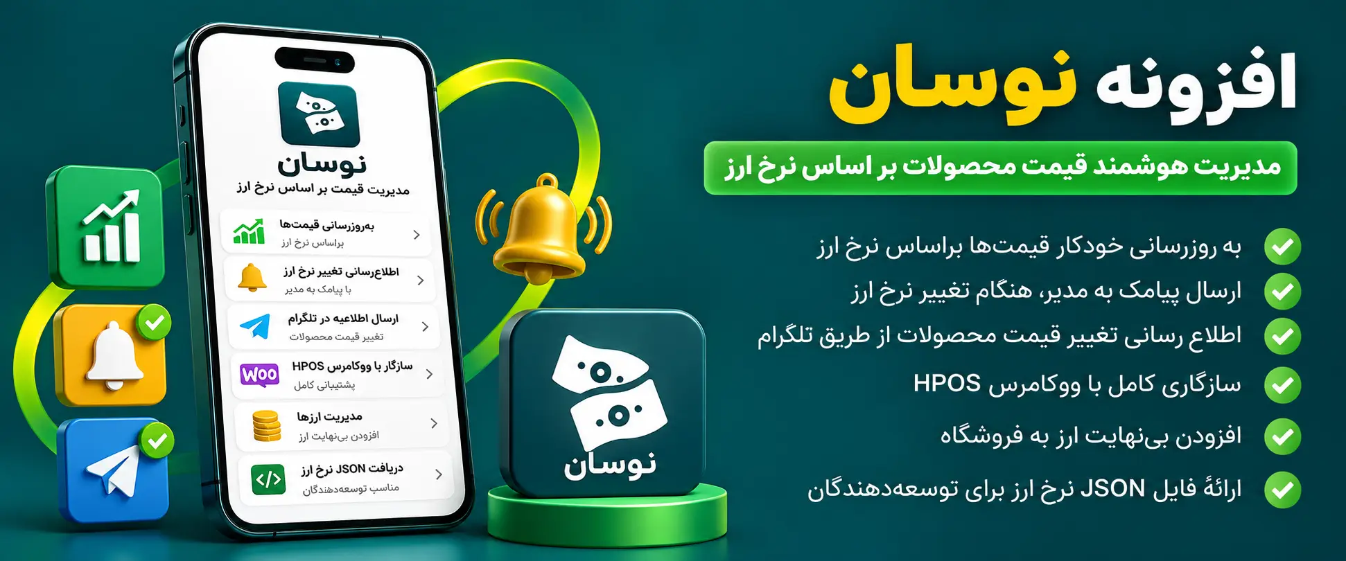 دانلود افزونه نوسان MNS Navasan | قیمت‌گذاری محصول برحسب دلار، طلا و …